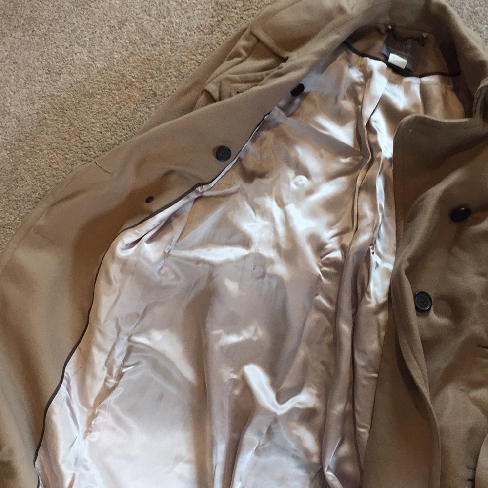 Well loved J.Crew Cashmere wool trench coat